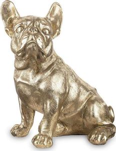 Pigmejka Figurka Pies złota tworzywo sztuczne 27x21x14 cm uniwersalny 1