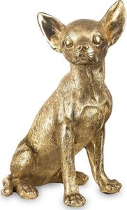 Pigmejka Figurka Pies złota tworzywo sztuczne 25x15x12 cm uniwersalny 1