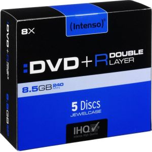 Intenso DVD+R DL 8.5 GB 8x 5 sztuk (4311245) 1