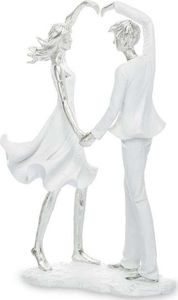 Pigmejka Figurka Para zakochanych biała tworzywo 27x16x8 cm uniwersalny 1