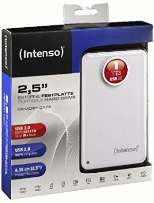 Dysk zewnętrzny HDD Intenso HDD Memory Case 1 TB Biały (6021561) 5