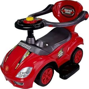 Lean Cars Jeździk z Pchaczem Mega Car 3w1 Czerwony 6