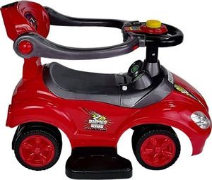 Lean Cars Jeździk z Pchaczem Mega Car 3w1 Czerwony 7