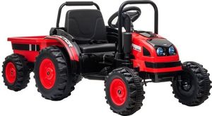 Lean Cars Traktor na Akumulator z Przyczepą HL388 Czerwony 1