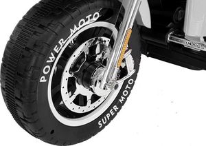 Lean Cars Motocykl na Akumulator ABM-5288 Biały 10