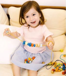 Classic World Drewniane Koraliki Do Nawlekania 96 elementów 2