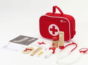 Classic World Drewniany Zestaw Walizka Małego Doktora Lekarza 4