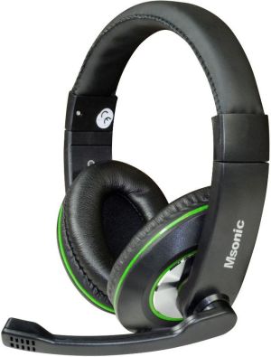 Słuchawki Vakoss Msonic MH535KE czarno-zielone 1