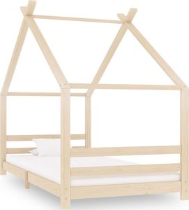 vidaXL VidaXL Rama łóżka dziecięcego, lite drewno sosnowe, 90 x 200 cm 1