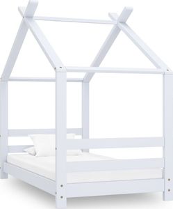 vidaXL VidaXL Rama łóżka dziecięcego, biała, lite drewno sosnowe, 70x140 cm 1