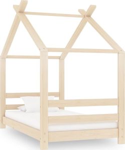 vidaXL VidaXL Rama łóżka dziecięcego, lite drewno sosnowe, 70 x 140 cm 1