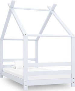 vidaXL VidaXL Rama łóżka dziecięcego, biała, lite drewno sosnowe, 80 x 160 cm 1
