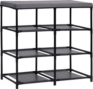 vidaXL Szafka z 6 szufladami 55x29x55cm szara stal 2