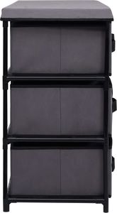 vidaXL Szafka z 6 szufladami 55x29x55cm szara stal 6