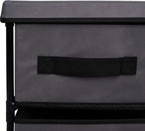 vidaXL Szafka z 6 szufladami 55x29x55cm szara stal 7