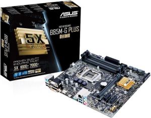 Płyta główna Asus B85M-G PLUS/USB 3.1, B85, DualDDR3-1600, HDMI, DVI, D-Sub, USB 3.0, mATX 3