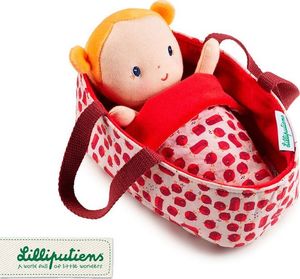 Lilliputiens Lalka dzidziuś w koszyczku z ubrankiem i kocykiem Aghate 12m+ 7