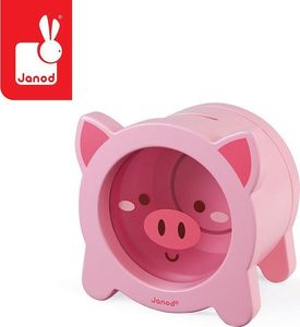 Janod Drewniana skarbonka Świnka, Janod 12