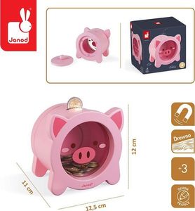 Janod Drewniana skarbonka Świnka, Janod 2