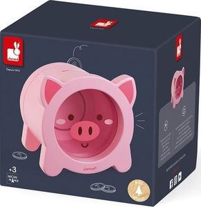 Janod Drewniana skarbonka Świnka, Janod 9