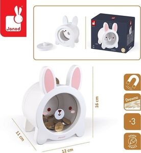 Janod Drewniana skarbonka Królik, 2