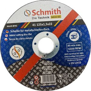 Schmith Tarcza Do Cięcia Metalu 125x1,5 1