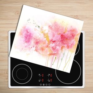 Deska do krojenia Tulup szklana Kwiaty 7 60x52cm 2