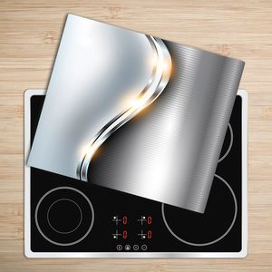 Deska do krojenia Tulup szklana Metalowa abstrakcja 8 60x52cm 2