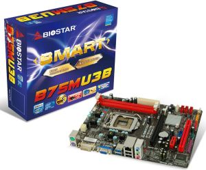 Płyta główna Biostar B75MU3B, B75, DDR3, SATA3, USB 3.0, mATX 1