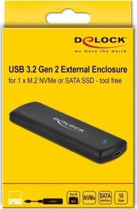 Kieszeń Delock  M.2 NVMe PCIe/SATA SSD - USB-C 3.2 Gen 2 (42633) 5