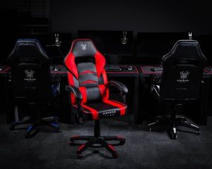 Fotel Katana Clan Hikone Czerwono-czarny 2