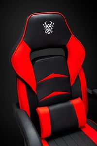 Fotel Katana Clan Hikone Czerwono-czarny 3