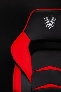 Fotel Katana Clan Hikone Czerwono-czarny 4