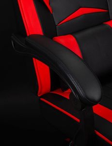 Fotel Katana Clan Hikone Czerwono-czarny 6