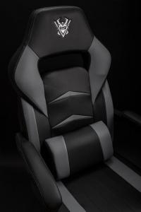 Fotel Katana Clan Hikone Szaro-czarny 7