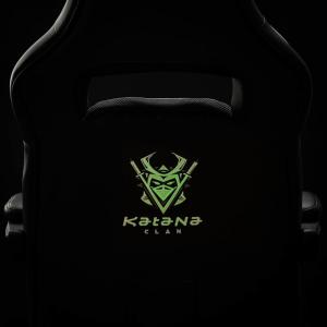 Fotel Katana Clan Hikone Szaro-czarny 8