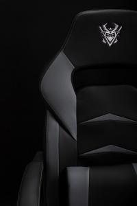 Fotel Katana Clan Hikone Szaro-czarny 9