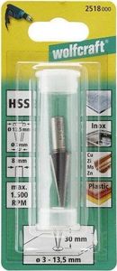 Wolfcraft Frez do otworów 3 - 14 mm Wolfcraft - HSS, trzpień 8 mm 2