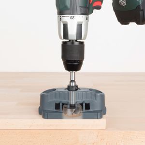 Wolfcraft Przenośna przystawka wspomagająca wiercenie wiertłami cylindrycznymi i FORSTNER Wolfcraft 7