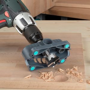 Wolfcraft Przenośna przystawka wspomagająca wiercenie wiertłami cylindrycznymi i FORSTNER Wolfcraft 8