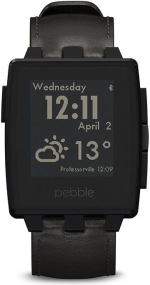 Smartwatch Pebble Czarno-biały  (401BLR) 1