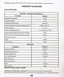 Wiertarko-wkrętarka HurthAG CDI-1818 18 V 1.5 Ah 14