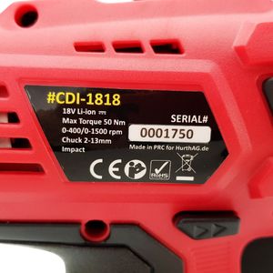 Wiertarko-wkrętarka HurthAG CDI-1818 18 V 1.5 Ah 6