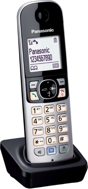 Telefon stacjonarny Panasonic Czarno-srebrny 1
