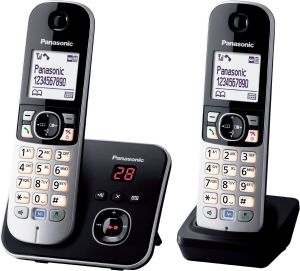 Telefon stacjonarny Panasonic Czarno-srebrny 2