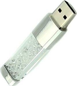 Pendrive Shooo Shooo 16GB Jewelry Crystal USB 2.0 Flash Drive dla dziewczynek, Pendrive Fast Speed ??Flash, srebrny 1