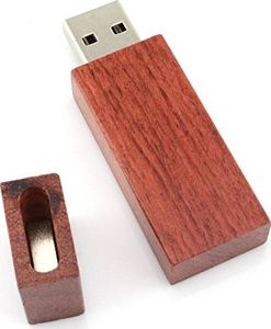Pendrive Shooo Magnetyczna długa drewniana pamięć USB Shooo 32 GB, czerwona 1