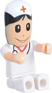 Pendrive Shooo Shooo 32 GB Kreatywna plastikowa kobieta pielęgniarka USB 2.0 Flash Drive Toy Shape Style Cartoon Robot, z plastikowym pudełkiem 2