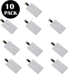 Pendrive Fenglangrong Pamięć USB, 8 GB, 10 sztuk, projekt karty kredytowej, biała 16 GB 1