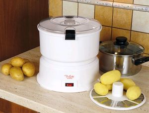 De Gusto Elektryczna maszynka do obierania ziemniaków z wirówką do sałaty - 1 kg ziemniaków - 2 minuty 2